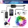 Daybetter LED Strip Lights 25ft, Music LED Lights for Bedroom Home Party