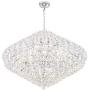 Essa Chrome Crystal Large Pendant Chandelier 35 1/2'' Wide Modern 23-Light Fixture for Dining Room House Foyer Kitchen Island Entryway Bedroom Living Room - Vienna Full Spectrum Essa Chrome Crystal Large Pendant Chandelier 35 1/2'' Wide Modern 23-Light Fixture for Dining Room House Foyer Kitchen Island Entryway Bedroom Living Room - Vienna Full Spectrum