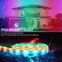 16.4 ft RGB LED Strip Lights - 300 LEDs Waterproof Color Changing Light Strips for Bedroom - Remote Control