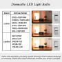 Led Candelabra Light Bulb Filament Vintage Edison Chandelier Dimmable Bulbs,40 Watt Equivalent,Warm White 2700k,400 Lumen,E12 Base,6 Pack