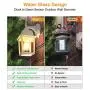 WENFENG Dusk to Dawn Sensor Outdoor Wall Light Fixtures with Waterproof Anti-Rust Matte White Finish, Clear Glass Shade, Wall Mount Exterior Lights for House Porch Garage Outside WENFENG Dusk to Dawn Sensor Outdoor Wall Light Fixtures with Waterproof Anti-Rust Matte White Finish, Clear Glass Shade, Wall Mount Exterior Lights for House Porch Garage Outside