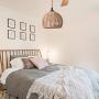 Berlato Coastal Beach Rope Rattan Woven Pendant Lamp, Natural Simple Hand Weaved Dome Pendant Light, Suspension Lamp for Living Room Bedroom Studyroom Hotel Restaurant