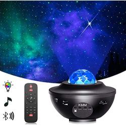 Star Projector Night Light Projector with LED Galaxy Ocean Wave Projector Bluetooth Music Speaker for Baby Bedroom,Game Rooms,Party,Home Theatre,Night Light Ambiance