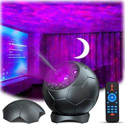 Laser Star Projector, Lupantte Moon Projector, USB Nebula Galaxy Light with Soothing Aurora Effects, Bluetooth Speaker, Sound Activated, Starry Night Light Projector for Bedroom, Party Light Decor.