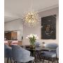 Crystal Chandeliers Bubble Light Firework Lights Sputnik Light Stainless Steel Crystal Chandelier Hanging Lights for Bedroom Dining Rooms Living Room