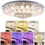 Modern K9 Crystal Luxury Ceiling Lamp Chandelier Modern Flush Mount LED Pendant Lighting 6 Color Light Gradient Mode for Dining Room Bathroom Bedroom Livingroom (Dia 31.5/80cm)