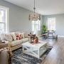 Farmhouse Chandelier, 4-Light Wood Chandelier, Drum Chandelier for Kitchen Island, Dining Room, 20'' Diameter, Weathered Brown