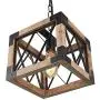 Anmytek Adjustable Wood Metal Chandelier Cube Iron Net Frame Pendant Lighting for Kitchen Island Rustic Industrial Edison Hanging Light Dining Room Vintage Ceiling Light Fixture 1-Light (P0031) Anmytek Adjustable Wood Metal Chandelier Cube Iron Net Frame Pendant Lighting for Kitchen Island Rustic Industrial Edison Hanging Light Dining Room Vintage Ceiling Light Fixture 1-Light (P0031)