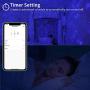 Star Projector, Yamla Smart Galaxy Light Projector Work with Alexa Google Assistant, Ocean Wave Night Light Projector with App Remote Control Bluetooth Speaker, Sky lite for Kids Adults Bedroom Party