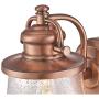 Westinghouse Lighting 6361000 Emma Jane One-Light, Washed Copper Finish with Clear Seeded Glass OUTDOOR WALL Fixture