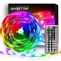 Daybetter Led Strip Lights Flexible Color Changing Led Lights 5050 RGB Led Light Strips Kit with Remote and Power Supply for Bedroom, Kitchen, Home