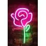 Isaac Jacobs 15'' x 9'' inch LED Neon Pink Rose Flower with Green Stem Wall Sign For Cool Light, Wall Art, Bedroom Decorations, Home Accessories, Party, and Holiday Decor: Powered by USB Wire (ROSE) Isaac Jacobs 15'' x 9'' inch LED Neon Pink Rose Flower with Green Stem Wall Sign For Cool Light, Wall Art, Bedroom Decorations, Home Accessories, Party, and Holiday Decor: Powered by USB Wire (ROSE)