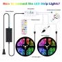 Gusodor Led Strip Lights 32.8 Feet Outdoor Led Lights Waterproof 300 LEDs Flexible Led Light Strips Color Changing Music Sync RGB Rope Light with Remote Smart Led Lights for Bedroom Home Kitchen