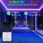 Led strip lights 50ft RGB led lights 5050 Led strips,Jeryyen Smart Led lights Strip Music sync Color Changing Lights with 44keys Remote and App control, Led Lights for Bedroom Tv Home Party Decoration