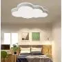 LAKIQ Modern Creative Acrylic LED Lights Cloud Shape Children Room Ceiling Light Flush Mount Ceiling Chandelier Lighting Fixture for Kids Bedroom Kindergarten Living Room(21.5,White Light)