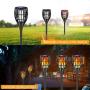 Toyawany Solar Torch Lights,Upgraded 4PCS Waterproof Flickering Flames Torches Lights Outdoor Solar Spotlights Landscape Decoration Lighting with Dusk to Dawn Auto On/Off