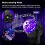 RECHING LED UV Black Light,UV Disco Ball Party Lights DJ Lights Sound Activated Strobe Light Stage Lighting for House Party Nightclub Karaoke Dance Wedding Ballroom Halloween Event (Black Light-UV)