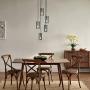 Effimero 5 Light Fixture Multi Pendant Lighting | Brushed Nickel Cluster Chandeliers for Dining Rooms, Polished Smoked Glass Shade LL-C45-SMK-1BN