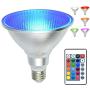 PAR38 Led Floodlight Bulb, 20W RGB Color Changing Light Bulb with Remote Control, Kuniwa Spotlight E26 Dimmable Light Bulb , IP65 Waterproof Light Screw for Lawn Home Living Room Party Decoration