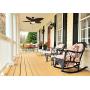 Honeywell Palm Island 52-Inch Tropical Ceiling Fan with Sunset Glass Bowl Light, Five Palm Leaf Blades, Indoor/Outdoor, Bronze