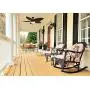 Honeywell Palm Island 52-Inch Tropical Ceiling Fan with Sunset Glass Bowl Light, Five Palm Leaf Blades, Indoor/Outdoor, Bronze
