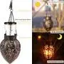 TomCare Solar Lights Outdoor Metal Flickering Flame Solar Lantern Outdoor Hanging Decorative Lanterns with Hanging Chain Solar Powered Waterproof LED Decorations for Patio Garden Deck Yard, 2 Pack TomCare Solar Lights Outdoor Metal Flickering Flame Solar Lantern Outdoor Hanging Decorative Lanterns with Hanging Chain Solar Powered Waterproof LED Decorations for Patio Garden Deck Yard, 2 Pack