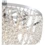 Arden Chrome Pendant Chandelier 18 1/2'' Wide Modern Clear K9 Crystal Strands 5-Light Fixture for Dining Room House Foyer Kitchen Island Entryway Bedroom - Vienna Full Spectrum