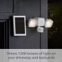 Ring Solar Floodlight -- Outdoor Motion-Sensor Security Light, Black (Ring Bridge required)