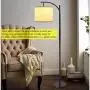 DLLT Led Floor Lamp,Modern Tall Floor Lamp Farmhouse Industrial Light 8W Classic-Arc with Hanging Floor Lamp Drum Shade,Reading Standing Lamp for Living Room,Bedroom,Office,Study Room,E26 Bulb-Warm DLLT Led Floor Lamp,Modern Tall Floor Lamp Farmhouse Industrial Light 8W Classic-Arc with Hanging Floor Lamp Drum Shade,Reading Standing Lamp for Living Room,Bedroom,Office,Study Room,E26 Bulb-Warm