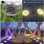 Solar Lights for Outdoor Garden, Garden Deck Solar Disk Lights Waterproof, Solar Garden Ground Lights Outdoor Walkway Deck for Yard Driveway IP65 Waterproof, 6000K Cold White Solar Landscape Light (4) Solar Lights for Outdoor Garden, Garden Deck Solar Disk Lights Waterproof, Solar Garden Ground Lights Outdoor Walkway Deck for Yard Driveway IP65 Waterproof, 6000K Cold White Solar Landscape Light (4)