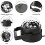 RECHING LED UV Black Light,UV Disco Ball Party Lights DJ Lights Sound Activated Strobe Light Stage Lighting for House Party Nightclub Karaoke Dance Wedding Ballroom Halloween Event (Black Light-UV)