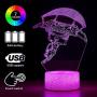 3D Battle Royale Night Light - 3 Pattern 16 Color Change Decor Lamp with Remote & Smart Touch, Christmas and Birthday Gifts for Battle Royale Fans