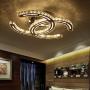 LAKIQ LED Crystal Flush Mount Ceiling Lighting Fixture Modern Living Room Bedroom Close to Ceiling Light with Sparkling Crystal Beads(11’’, Warm Light)