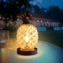 Mercury Glass Pineapple Lamp, Golden Glass Table Lamp for Bedroom, Dresser, Living Room, Kids Room, Coffee Table, Office, Bookstore, Festival Decor and Gift (Gold)
