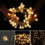 Globe String Lights for Bedroom 49 FT 100 LED Fairy Lights 8 Modes with Remote Control Plug in Decoration Lights for Patio Garden, Indoor, Outdoor, Christmas, Party (Warm White)