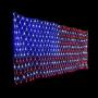 6.5ft3.3ft 420LED American Flag Net Lights String Light Waterproof for Christmas, Holiday, Independence Day, Memorial Day, Decoration, Garden, Yard, Indoor Outdoor