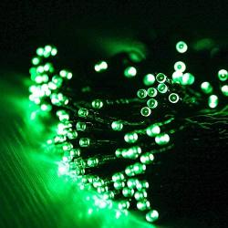 MAOKOT Solar String Lights, 1Pack 72FT 200 LED Solar Powered String Lights, 8 Modes Waterproof Outdoor Solar Christmas Lights for Garden Party Wedding Yard Decor(Green)