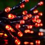 Vmanoo Solar Christmas Lights 72ft 22m 200 LED 8 Modes Solar Fairy String Lights for Outdoor, Gardens, Homes, Wedding, Christmas Party, Waterproof (Red)