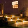 Solar Step Lights with Larger Battery Capacity JACKYLED 8-Pack Stainless Steel Bright 3 LED Solar Powered Deck Lights Weatherproof Outdoor Lighting for Steps Stairs Decks Fences Paths Patio Pathway