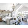 Farmhouse White Wood Beaded Chandeliers Large Dining Room Pendant Chandelier Wooden Bead Chandelier