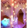 Homeleo Warm White 50 Led Star Fairy Lights with Remote Control, Battery Powered Five-Pointed Star String Lights
