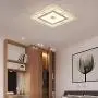 LAKIQ Modern LED Flush Mount Lighting Fixture Nordic Ultrathin Close to Ceiling Light Indoor Square Acrylic Chandelier for Living Room Bedroom Dining Room (Warm Light, 8)