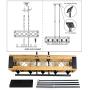 XIPUDA Kitchen Island Lighting Industrial Farmhouse Pendant Light Dinning Room Chandeliers Rustic Pendant Light Fixtures