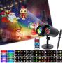 Clearance LED Chritsmas projector lights Outdoor Light with Nebula Wave Light 2 in 1 for Xmas, Party, Birthday, Thanks Giving Gift - 16 Patterns Remote Control