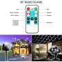 Christmas Snowflake Projector Light Indoor Outdoor Snowflake Rotating Projection Lamp with Remote Control for Xmas Party Holiday and Garden Deco, Cool White 6000K Waterproof