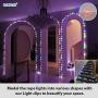 HXWEIYE 33ft LED Rope Lights for Bedroom, Multi Colored 100 LED String Lights with Waterproof, USB Powered Fairy Lights with Remote, 8 Modes, Timer for Outdoor, Patio, Pool, Camping, Christmas Deco