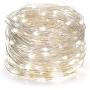 YIHONG Christmas Fairy String Lights USB Powered, 66ft 200LEDs Twinkle Lights with Timer, 8 Modes Firefly Lights Remote Control for Garden Patio Bedroom Indoor Decor - White