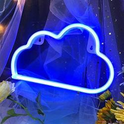 Blue Cloud Light Neon Signs Neon Lights for Wall Decor,USB or Battery LED Signs for Bedroom, Decorative Neon Light Sign for Christmas,Birthday Party, Living Room, Girls,Kids Room