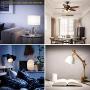 RGB LED Light Bulb, Color Changing Light Bulb, 40W Equivalent, 450LM Dimmable 5W E26 Screw Base RGBW, Mood Light Flood Light Bulb - 12 Color Choices - Timing Infrared Remote Control Included (4 Pack)