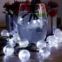 Solar Globe String Lights, 30 LED 20ft Crystal Ball Waterproof Outdoor Fairy String Lights Solar Powered Christmas Decoration Lights for Xmas Tree Garden Home Lawn Wedding Party, 2-Pack(White)